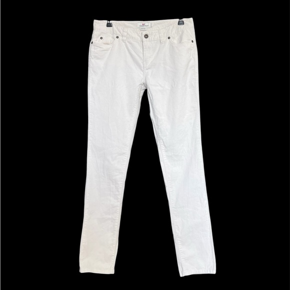 Vineyard Vines Pants - Vineyard Vines White Corduroy Pants SZ 2 Classic Preppy Straight Leg Minimalist